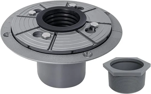 Miniatura 8 de Neodrain El kit de base de drenaje de ducha de PVC incluye brida de base de drenaje de ducha de PVC de 2 pulgadas, adaptador ajustable roscado