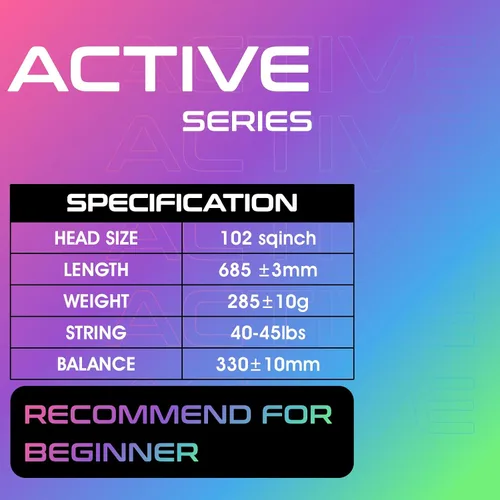 Miniatura 4 de AMA SPORT Adult Tennis Racket - Pre-Strung Light Balance 27 inch Tennis Racquet for Women and Men Grip Size 2-4 1/4