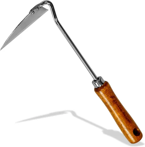 Miniatura 9 de Extractor de malezas de acero japonés resistente con mango de madera, herramienta de deshierbe manual, desbrozadora manual para jardín, herramienta