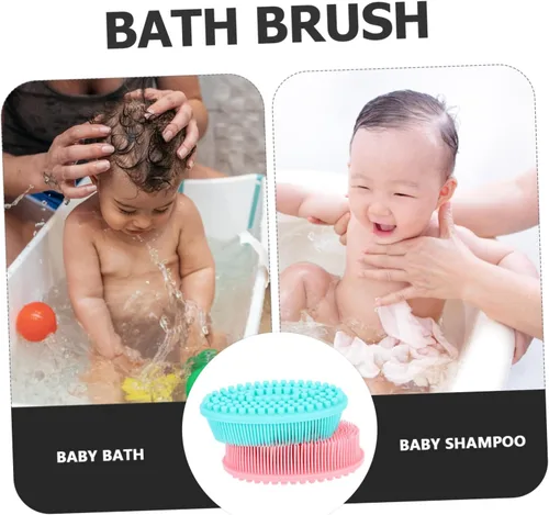Miniatura 9 de NOLITOY Cepillo de baño suave para limpieza de la piel, 2 piezas, promueve el desarrollo sensorial, la unión emocional para una estimulación táctil