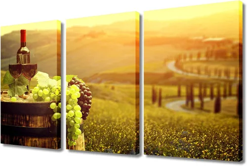 Miniatura 93 de Obra de arte para paredes del hogar, 3 paneles de letras de vino tinto, pinturas de corcho, impresiones HD, arte de pared de corcho de vino sobre