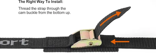 Miniatura 6 de Ayaport Correas de amarre con hebilla de leva, correas de amarre de 2200 libras de resistencia a la rotura, correa resistente para portaequipajes