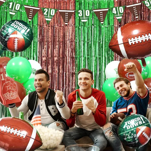 Miniatura 5 de 39 piezas de decoraciones de fiesta de fútbol suministros de fiesta de fútbol para decoración temática de fútbol