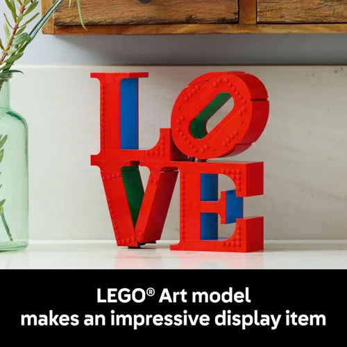 Miniatura 6 de LEGO Art Love Juego de construcción coleccionable – Kit de bricolaje para adultos a partir de 18 años – Regalo para cumpleaños – Decoración