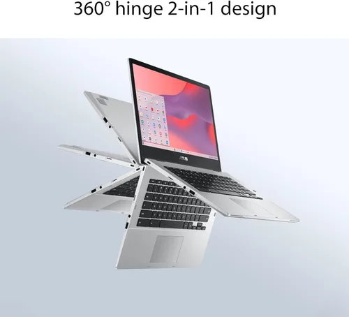 Miniatura 2 de ASUS Chromebook Flip CX1 Laptop convertible, pantalla táctil FHD NanoEdge de 14 pulgadas, 128 GB de almacenamiento eMMC, 8 GB de RAM, ChromeOS