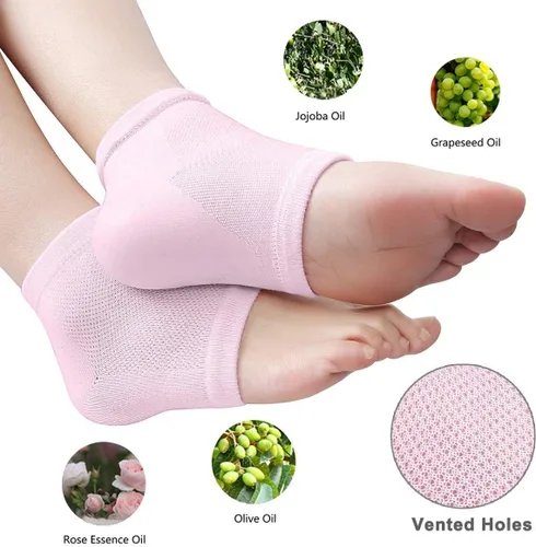 Miniatura 2 de Codream calcetines talón gel humectante ventilado, para el día o la noche, juegos para el cuidado del píe, dedo abierto, nuevo tratamiento