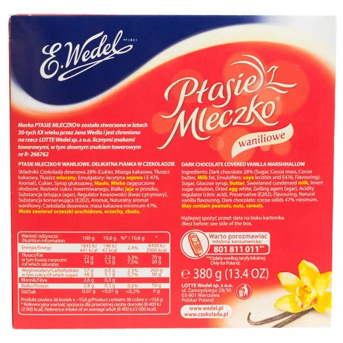 Miniatura 2 de E.Wedel Ptasie Mleczko, 13.40 oz