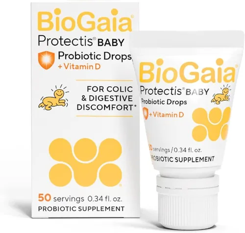 BioGaia ProTectis Gotas probióticas para bebés | Alivio de cólicos y gases + Vitamina D | Seguro para recién nacidos | Alivia el llanto, la