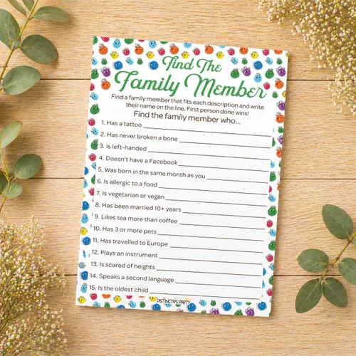 Miniatura 7 de DISTINCTIVS Family Reunion Game Pack – Trivia familiar, más probable, peleas familiares y encontrar al miembro de la familia – Juego de 4