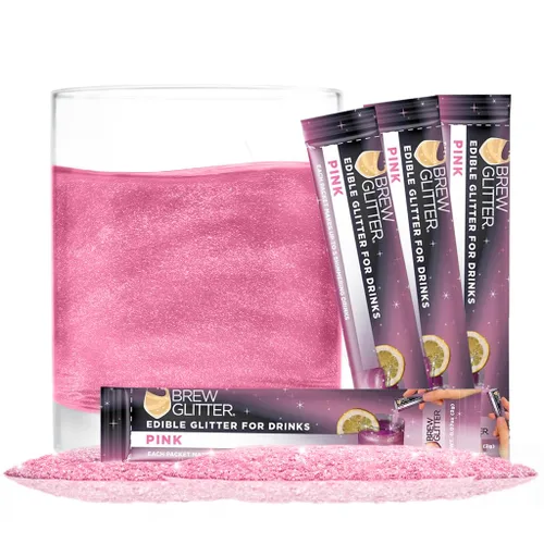 Miniatura 15 de Brew Glitter - Purpurina comestible para bebidas, cócteles, cerveza, adornar bebidas Certificado Kosher y Halal 100% comestible y de grado Azul