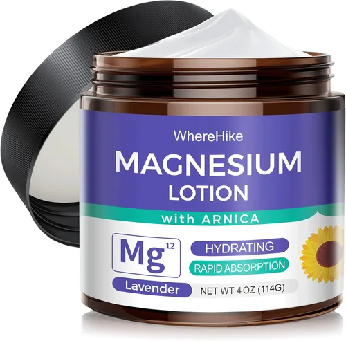Miniatura 9 de stilip Crema Tópica Natural de Magnesio para el Sueño, Loción Nocturna de Magnesio para el Dolor y Calambres en las Piernas, Relajación Muscular