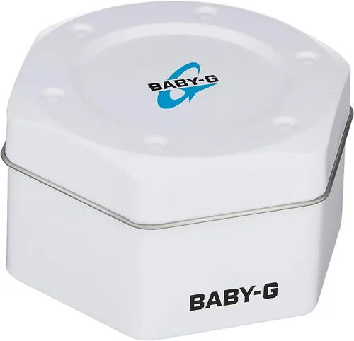 Miniatura 3 de Casio Damas Baby-G Digital ba-1107a3dr Color Blanco con color plateado metálico Face 100m resistente al agua analógico estándar led-backlight