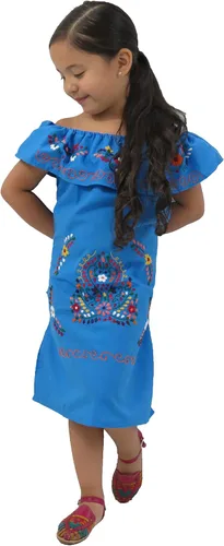 Miniatura 3 de Vestido mexicano Jocie bordado a mano