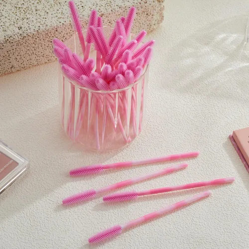Miniatura 6 de Varitas de rímel de silicona mejoradas, varita de rímel desechable, carretes de silicona, cepillo de carretes de pestañas suaves para extensiones