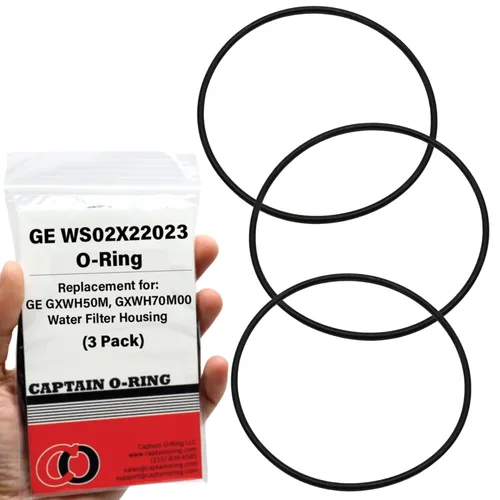 Captain O-Ring - Juntas tóricas de repuesto WS02X22023 para carcasa de filtro de agua GE GXWH50M, GXWH70M00 (paquete de 3)