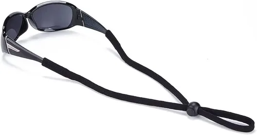 Miniatura 3 de SHINKODA Adjustable Glasses Strap for Adults and Kids 2-Pack Eyewear Retainer Cord for Reading, Safety, Sports & Sunglasses Negro y rosado neón