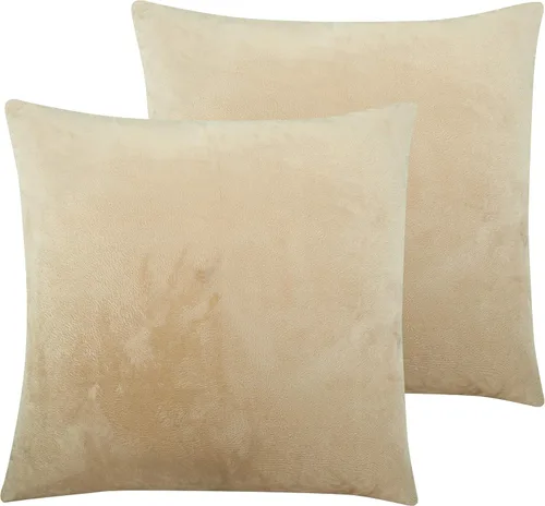 Miniatura 23 de NTBAY - Fundas de almohada de terciopelo con cierre para niños pequeños, 2 unidades, acogedoras, de lujo, de franela y felpa, para viajes, 33 x 46