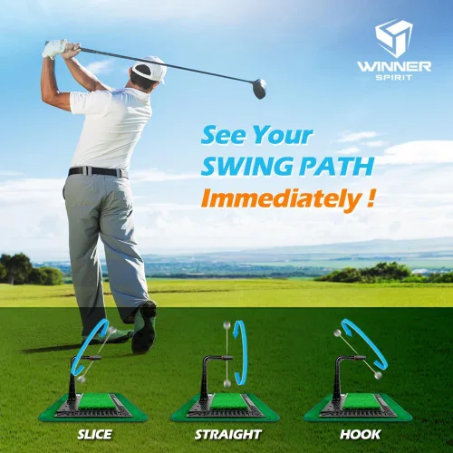 Miniatura 3 de WINNER SPIRIT Real Swing 300 Golf Swing & Hitting Trainer, True Impact, Comprobación de camino después de swing Alfombrilla de práctica