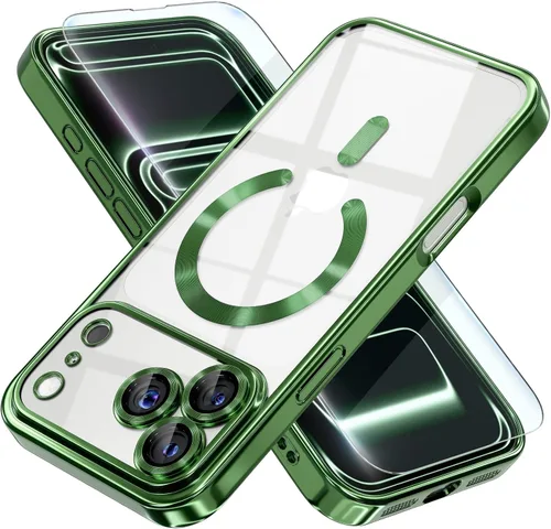 Miniatura 65 de Misea Funda magnética para iPhone 14 compatible con MagSafe [nunca amarillenta] [protección contra caídas de grado militar] protector completo