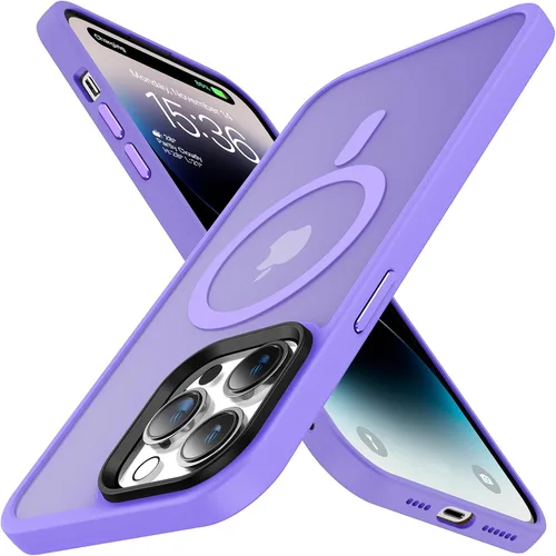 Miniatura 7 de Meifigno- Funda magnética diseñada para el iPhone 12 Pro Max, [protección de grado militar y compatible con MagSafe], parte trasera mate translúcida