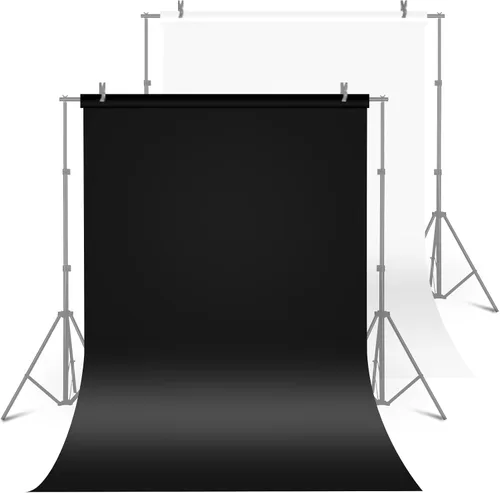 Miniatura 10 de Meking Telón de fondo de PVC blanco de 47.24 x 118.11 pulgadas para fotografía, fondo sin costuras de vinilo de PVC mate y reflectante para sesión