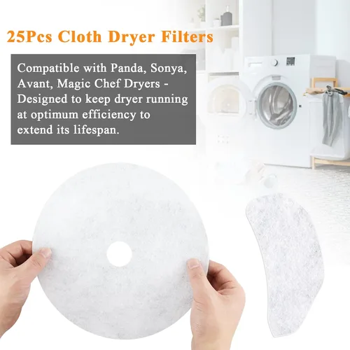Miniatura 3 de 25 PCS Filtros de Escape de Tela para Secadora para Panda por Blutoget - Filtro Universal de Pelusa para Secadora de Tela - Compatible con Panda