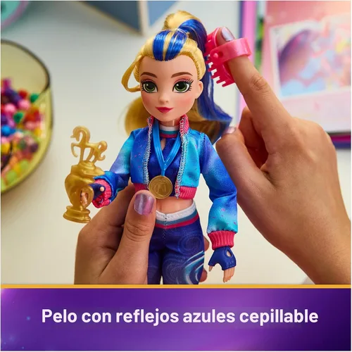 Miniatura 3 de Unicorn Academy, Power of Friendship - Muñeca Isabel con trofeo, medalla y 5 conjuntos de ropa, 9.5 pulgadas, muñecas y juguetes de unicornio