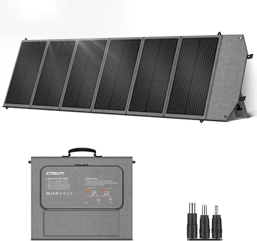 Miniatura 13 de 100W Portable Solar Panel for Power Station Generator, 19.8V Foldable Solar Cell with High-Efficiency Battery, IP65 Waterproof, Solar Charger for