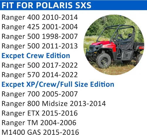 Miniatura 2 de Pastillas de freno delantero y trasero sinterizado para Polaris Ranger 400 425 500 570 700 ETX TM 800-Midsize M1400