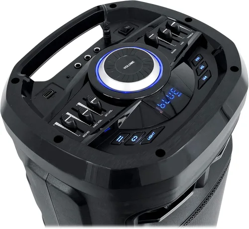 Miniatura 3 de Rockville Go Party ZR10 Altavoz Bluetooth portátil dual de 10 pulgadas y 1000 W, luces LED, micrófono UHF, estéreo TWS, perfecto para fiestas