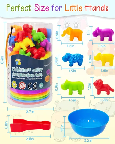 Miniatura 6 de Yetonamr Juguetes Montessori de contar dinosaurios para niños y niñas de 3, 4 y 5 años, actividades de aprendizaje preescolar, juguete para niños