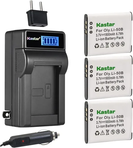 Miniatura 7 de Kastar LB-050 LB-052 Cargador de batería LCD AC compatible con Kodak PixPro FZ151, PixPro FZ152, Pixpro FZ201, Pixpro SL10 Smart Lens, Pixpro SL25