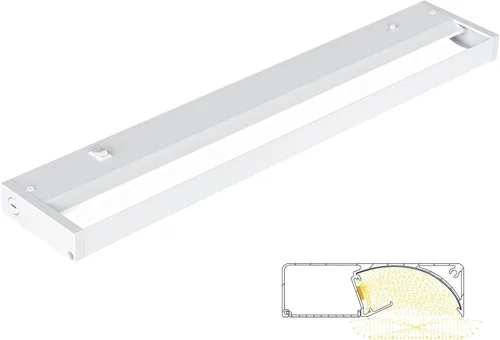 Iluminación para debajo del gabinete de 24 pulgadas, luces LED cableadas para debajo del gabinete, regulables, 3 temperaturas de color 3000 K/3500