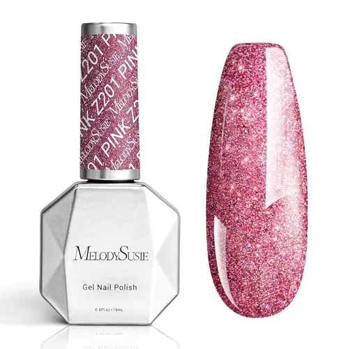 Miniatura 43 de MelodySusie Esmalte de uñas de gel grueso color rosa nude, 0.5 fl oz removible con remojo UV LED Funny Bunny esmalte de gel rosa, regalo de Navidad