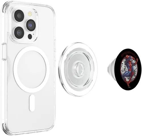 Miniatura 4 de Marvel Spiderman Fights All The Bad Guys PopSockets MagSafe PopGrip para iPhone