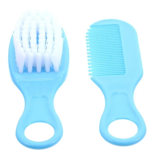 Miniatura 8 de EXCEART Juego de cepillo y peine para el pelo del bebé, cepillo de masaje para el cuero cabelludo para recién nacidos y niños pequeños, 1 juego