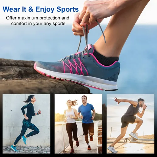 Miniatura 7 de Calcetines tobilleros para mujer, atléticos, para correr, cómodos, acolchados, 356 pares