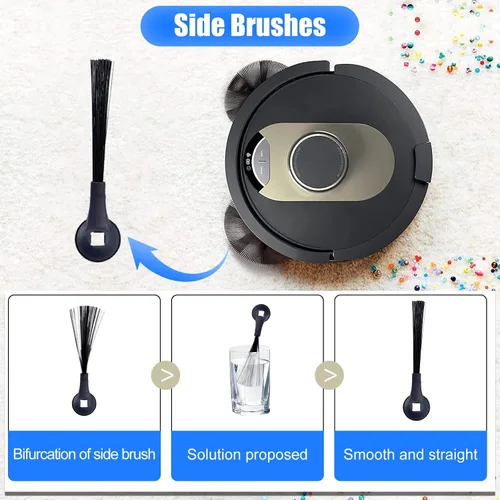 Miniatura 5 de Kit de piezas de repuesto para Shark AI AV2501S/AV2511AE/AV2501AE/RV2502AE/RV2610WA/AV2510/RV2520 Robot Aspirador incluido, filtros, filtros