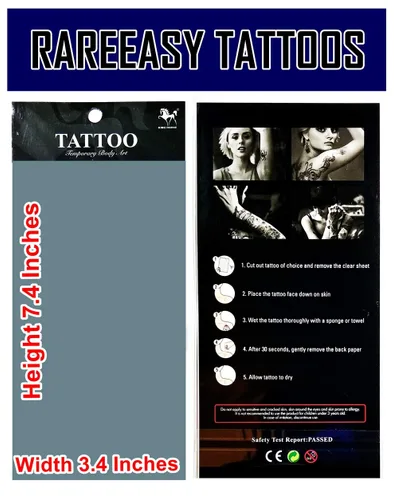 Miniatura 3 de Tatuajes 2 hojas de rosas rojas boca lápiz labial cosmético sexy tatuaje de dibujos animados temporales impermeables tatuajes adhesivos de 11