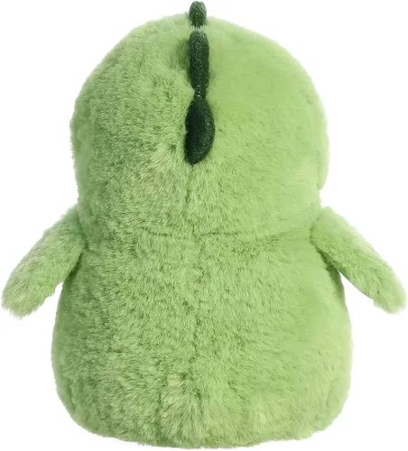 Miniatura 4 de Aurora® Pingüino de pompón juguetón™ Dino de peluche - Compañeros vibrantes para abrazos cálidos - Perfecto para adultos, niños y cumpleaños - Verde