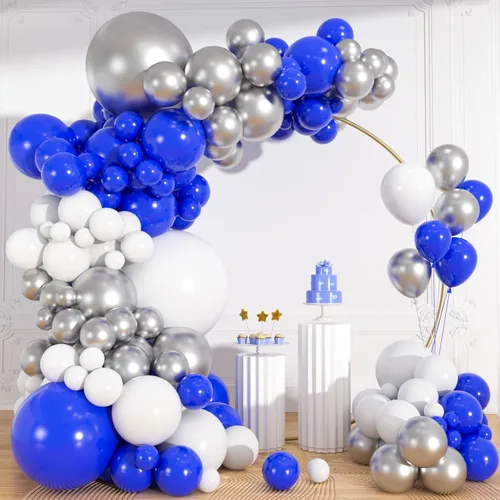 Miniatura 8 de 113pcs Black and Gold Balloon Garland Arch Kit, 18 12 10 5 Inch Black Metallic Gold Confetti Latex Balloons for 2026 Graduation Decorations Class of