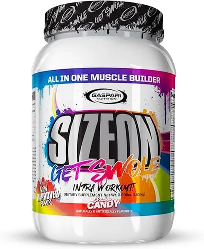 Gaspari Nutrition SizeOn, La Fórmula Hibrida Definitiva de Aminoácidos e Creatina Intra-Entrenamiento, Aumento del Volumen Muscular y Recuperación