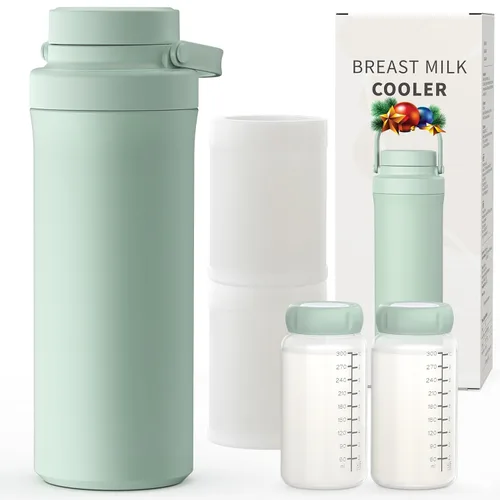Xaproo Botella enfriadora de leche materna de 22 onzas, enfriador de leche materna con enfriamiento de 360° durante 24 horas, enfriador de leche