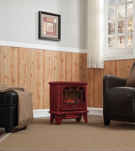 Miniatura 2 de duraflame® Calentador eléctrico infrarrojo de la estufa de la chimenea del cuarzo, canela