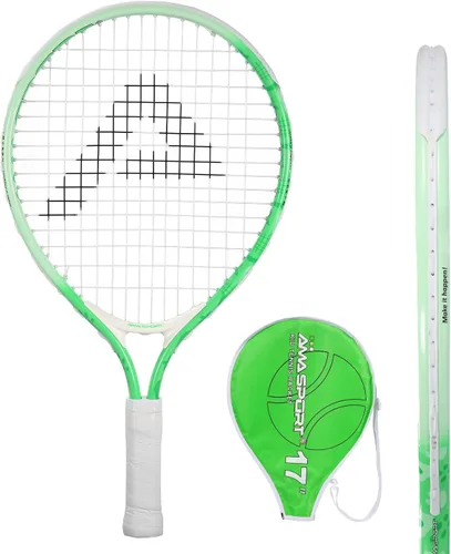 Miniatura 20 de AMA SPORT Raqueta de tenis para niños pequeños, kit de iniciación de raqueta de tenis de 17 a 25 pulgadas para niñas y niños con bolsa de nailon