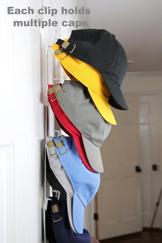 Miniatura 2 de Perfect Curve Organizador de Sombreros Perchero para Gorras FAV Percheros para sombreros Capacidad para hasta 20 gorras Organizador sobre