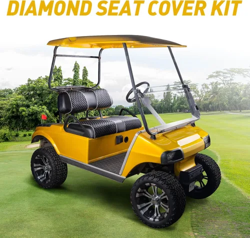 Miniatura 3 de NOKINS Fundas de asiento de carrito de golf para Club Car DS 2000.5 en adelante, cojín de asiento delantero estándar OEM, fundas de asiento