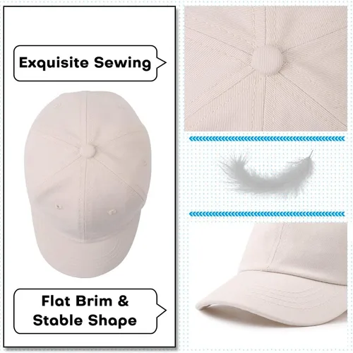 Miniatura 54 de Peecabe Gorra de béisbol para niños pequeños, unisex, de algodón, ajustable, para bebés, niños, gorra de béisbol para niñas de 1 a 5 años