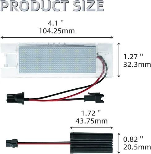 Miniatura 5 de Luces LED de matrícula para Chevy Camaro 2014-2023, Malibu 2013-2015, Volt 2011-2023