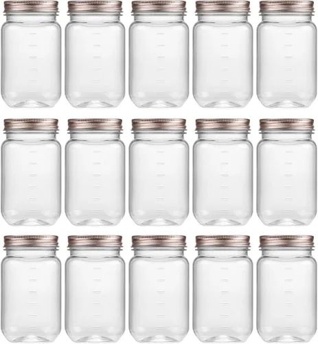 Miniatura 26 de Novelinks - Recipientes de plástico transparente (16 onzas)